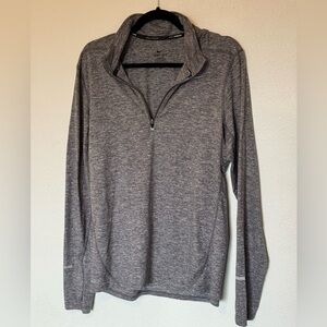 Nike fro-fit Gray Quarter-Zip Pullover men’s Small